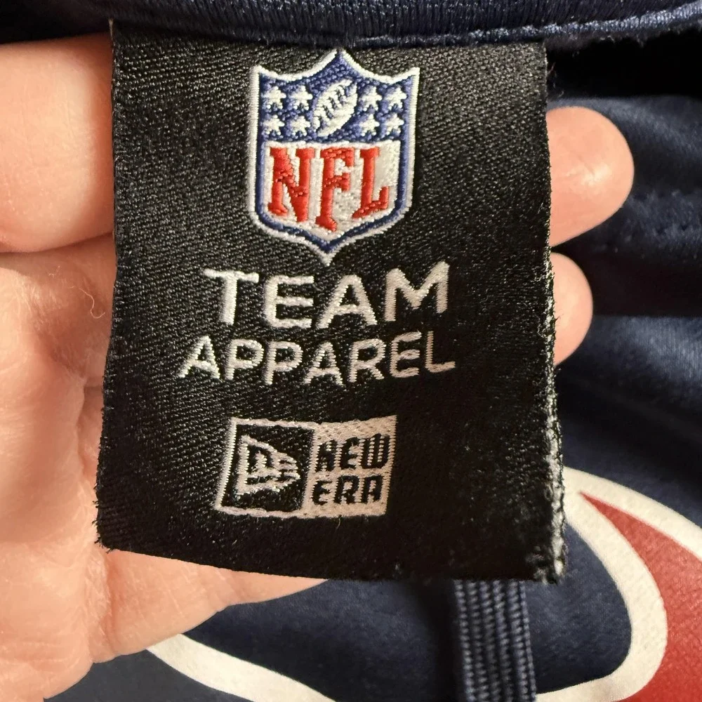 Houston Texans Hoodie Mens Medium Blue NFL Combine‎ Training New Era Pullover